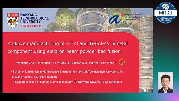 Additive manufacturing of γ-TiAl and Ti-6Al-4V bimetal component using electron beam powder bed fusion