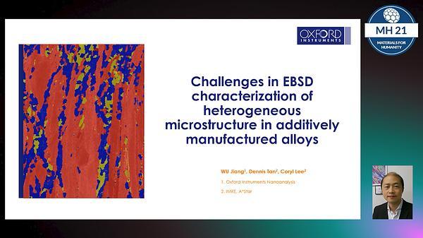 Challenges in EBSD characterization of heterogeneous microstructure in additively manufactured alloys