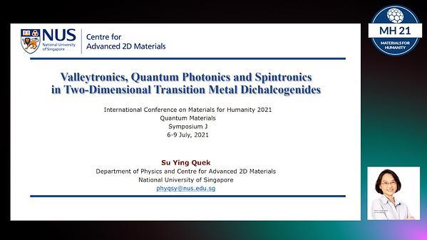 Valleytronics, Quantum Photonics and Spintronics in Two-Dimensional Transition Metal Dichalcogenides