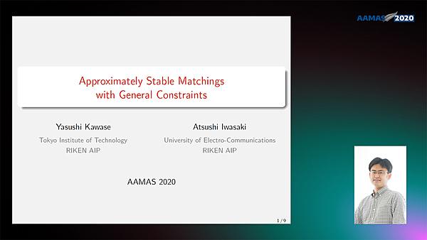 Approximately Stable Matchings with General Constraints