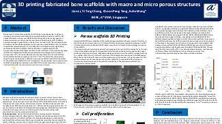 3D printing fabricated bone scaffolds with macro and micro porous structures