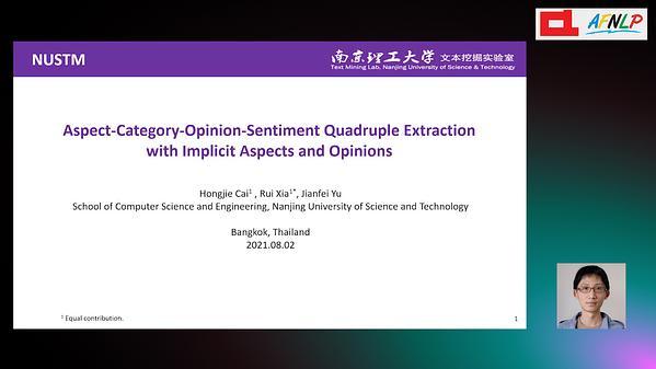 Aspect-Category-Opinion-Sentiment Quadruple Extraction with Implicit Aspects and Opinions