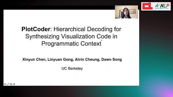 PlotCoder: Hierarchical Decoding for Synthesizing Visualization Code in Programmatic Context