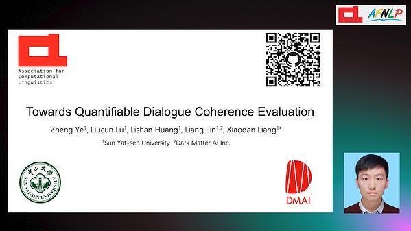 Towards Quantifiable Dialogue Coherence Evaluation