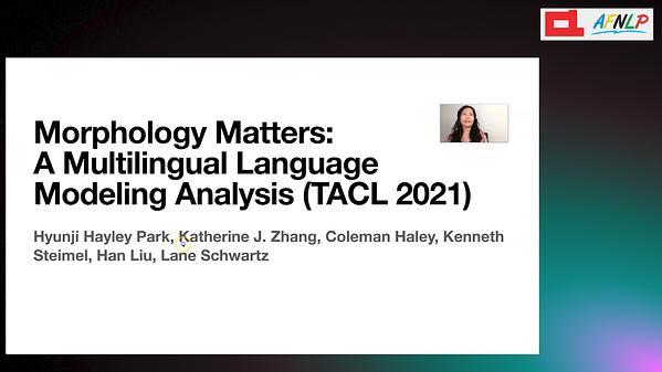 Morphology Matters: A Multilingual Language Modeling Analysis