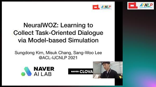 NeuralWOZ: Learning to Collect Task-Oriented Dialogue via Model-Based Simulation