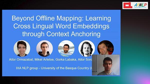 Beyond Offline Mapping: Learning Cross-lingual Word Embeddings through Context Anchoring