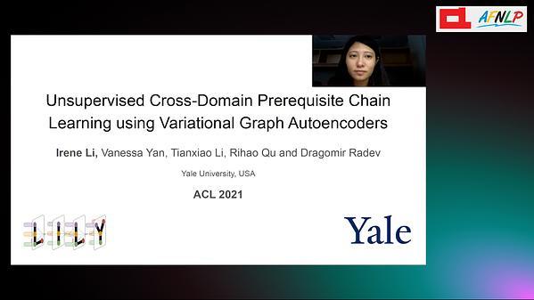 Unsupervised Cross-Domain Prerequisite Chain Learning using Variational Graph Autoencoders