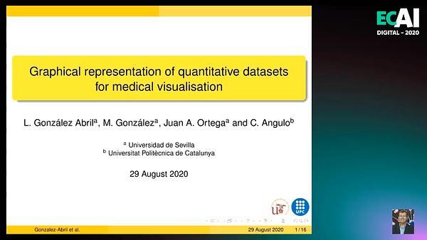 Graphical representation of quantitative datasets for medical visualisation