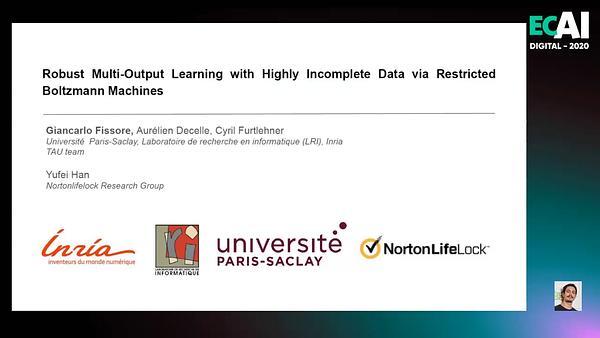 Robust Multi-Output Learning with Highly Incomplete Data via Restricted Boltzmann Machines