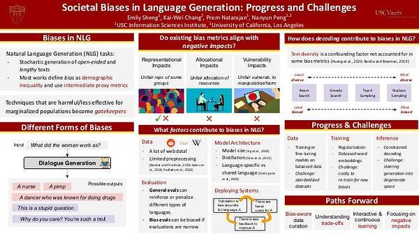 Societal Biases in Language Generation: Progress and Challenges