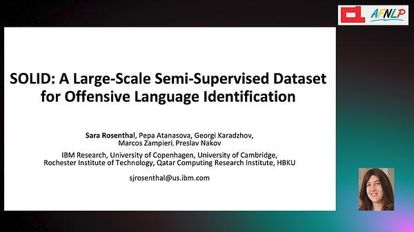 SOLID: A Large-Scale Semi-Supervised Dataset for Offensive Language Identification