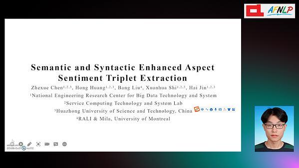 Semantic and Syntactic Enhanced Aspect Sentiment Triplet Extraction