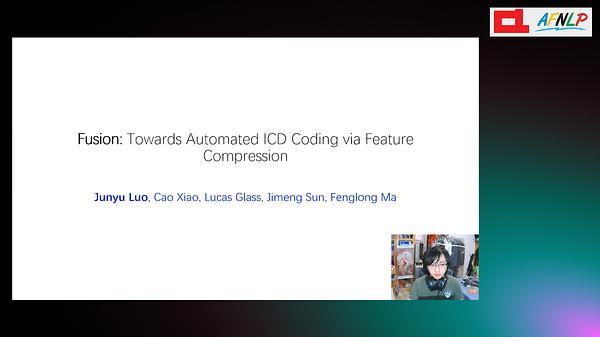Fusion: Towards Automated ICD Coding via Feature Compression