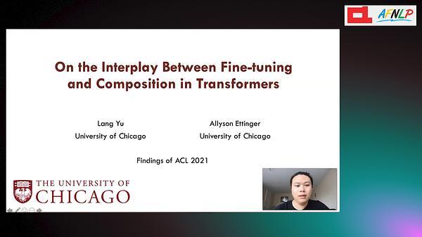 On the Interplay Between Fine-tuning and Composition in Transformers