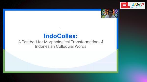 IndoCollex: A Testbed for Morphological Transformation of Indonesian Word Colloquialism