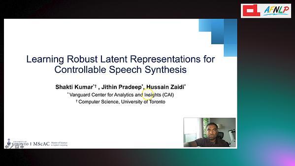 Learning Robust Latent Representations for Controllable Speech Synthesis