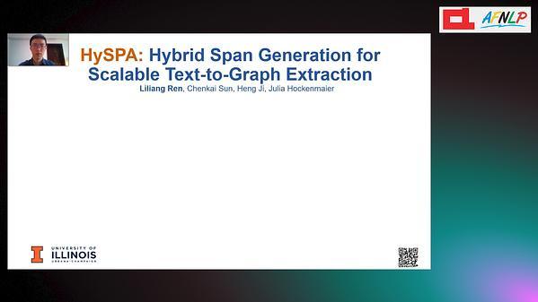 HySPA: Hybrid Span Generation for Scalable Text-to-Graph Extraction