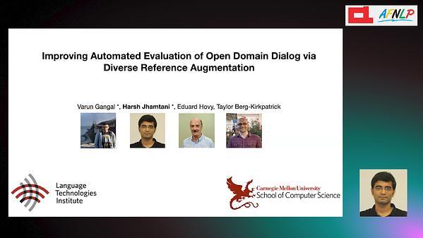 Improving Automated Evaluation of Open Domain Dialog via Diverse Reference Augmentation