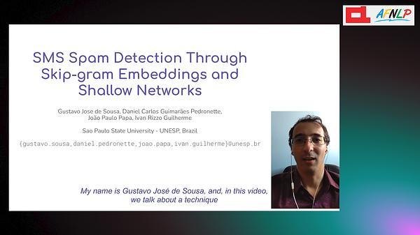 SMS Spam Detection Through Skip-gram Embeddings and Shallow Networks