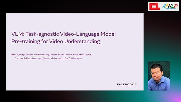 VLM: Task-agnostic Video-Language Model Pre-training for Video Understanding