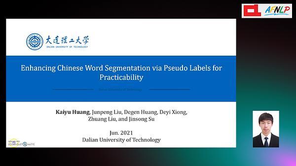 Enhancing Chinese Word Segmentation via Pseudo Labels for Practicability
