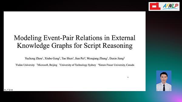 Modeling Event-Pair Relations in External Knowledge Graphs for Script Reasoning