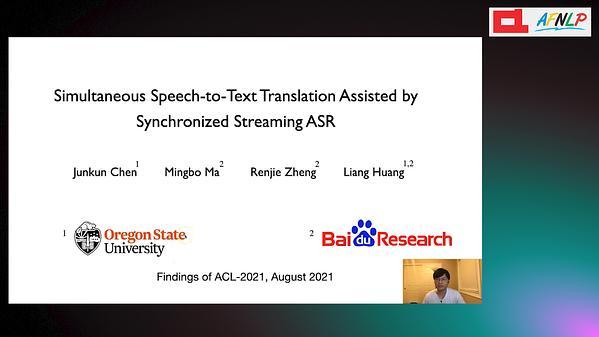 Direct Simultaneous Speech-to-Text Translation Assisted by Synchronized Streaming ASR