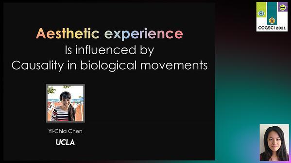 Aesthetic experience is influenced by causality in biological movements