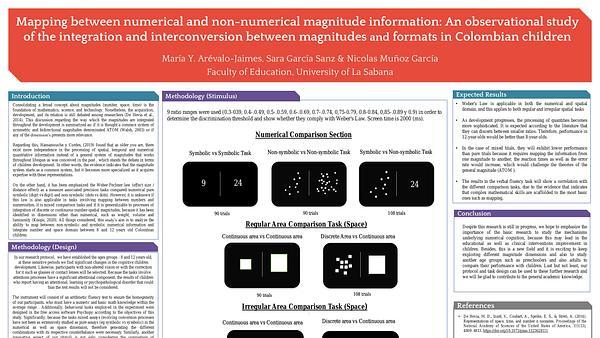 Mapping between numerical and non-numerical magnitude information: An observational study of the integration and interconversion between magnitudes and formats in Colombian children