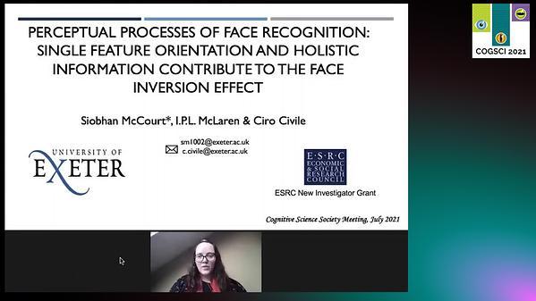 Perceptual Processes of Face Recognition: Single feature orientation and holistic information contribute to the face inversion effect
