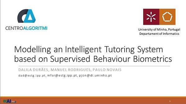 Modelling an Intelligent Tutoring System based on Supervised Behaviour Biometrics