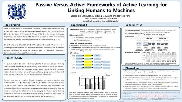 Passive Versus Active: Frameworks of Active Learning for Linking Humans to Machines