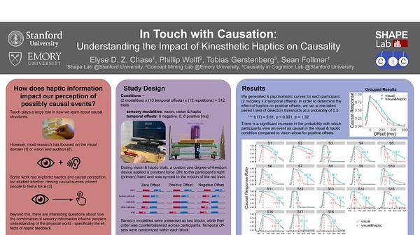 In Touch with Causation: Understanding the Impact of Kinesthetic Haptics on Causality