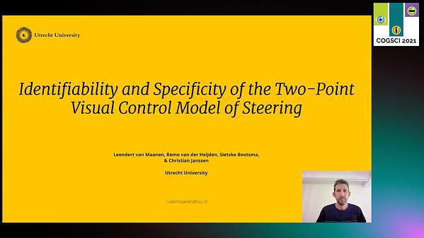 Identifiability and Specificity of the Two-Point Visual Control Model of Steering