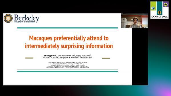 Macaques preferentially attend to intermediately surprising information
