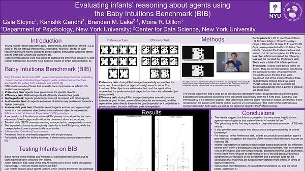 Evaluating infants’ reasoning about agents using the Baby Intuitions Benchmark (BIB)