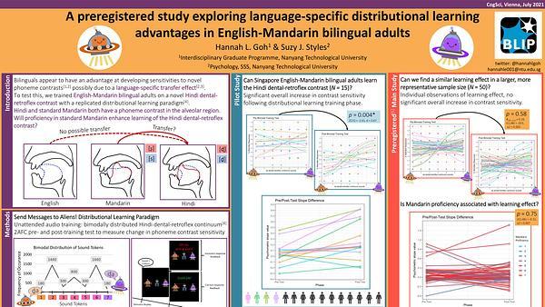 A preregistered study exploring language-specific distributional learning advantages in English-Mandarin bilingual adults