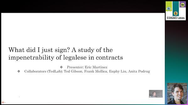 What did I sign? A study of the impenetrability of legalese in contracts