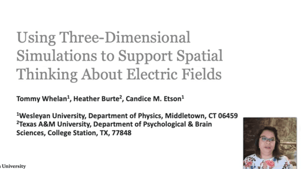 Using Three-Dimensional Simulations to Support Spatial Thinking About Electric Fields