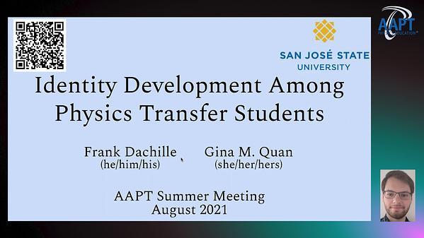 Research on Identity Development Among Physics Transfer Students