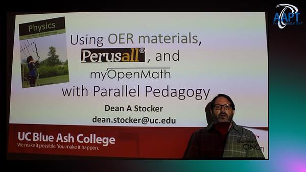 Using OER materials, Perusall(R), and myOpenMath with Parallel Pedagogy