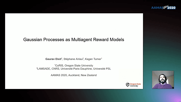 Gaussian Processes as Multiagent Reward Models