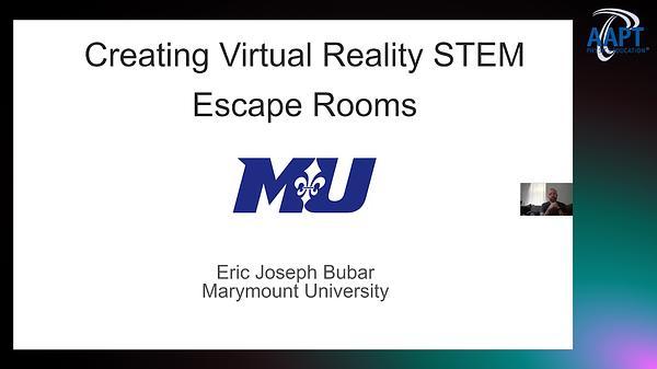 Creating Virtual Reality STEM Escape Rooms