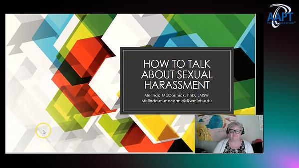 How to talk about Sexual Harassment