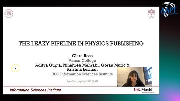 The Leaky Pipeline in Physics Publishing