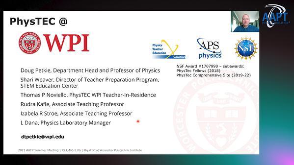 PhysTEC at Worcester Polytechnic Institute