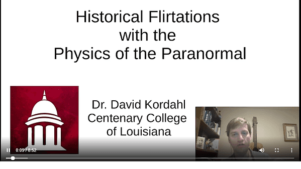 Historical Flirtations with the Physics of the Paranormal