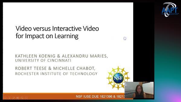 Video versus Interactive Video for Impact on Learning
