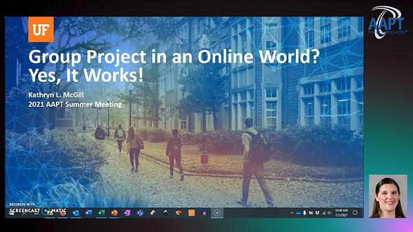 Group project in an online world? Yes, it works!